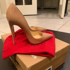 Christian Louboutin Nude So Kate 120mm Sz 35 ❤️❤️